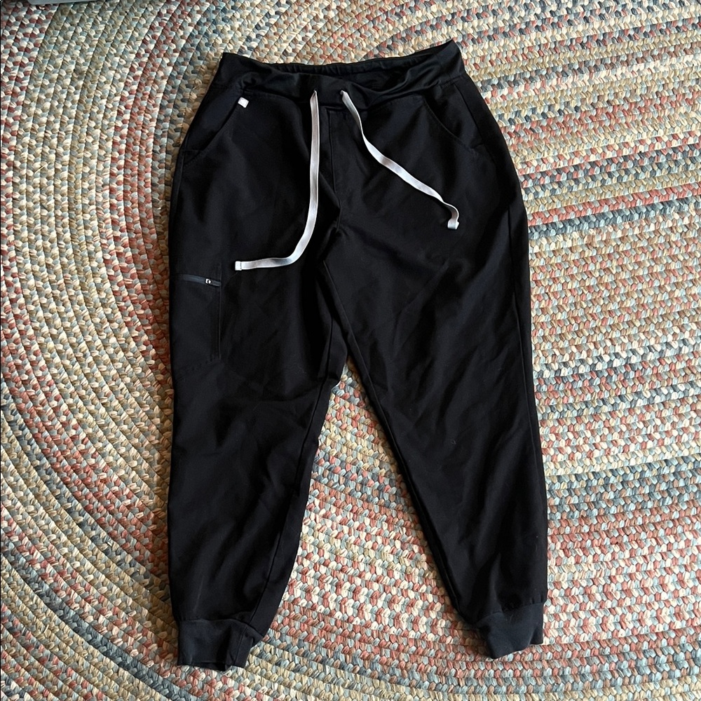 Figs Black Technical Jogger Pants